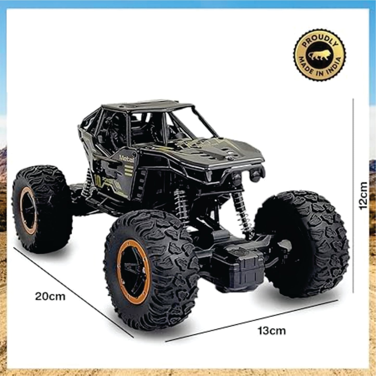 Rock Climber Remote Control RC Car for Boys | 4WD High-Speed Rechargeable Monster Racing Car, Off-Road Rock Crawler for Kids