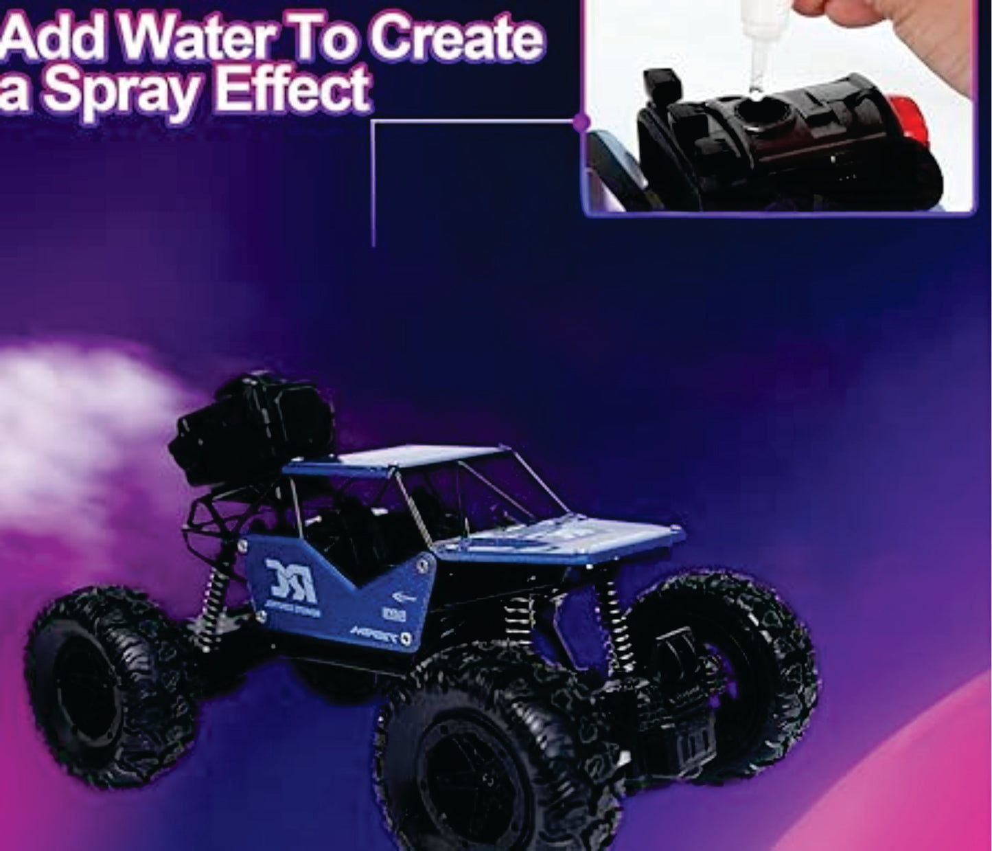 Rock Climber Remote Control RC Car for Boys | 4WD High-Speed Rechargeable Monster Racing Car, Off-Road Rock Crawler for Kids